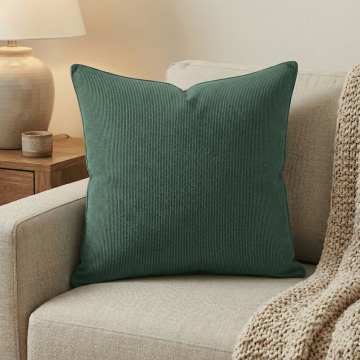 Solid Plain Corduroy Throw Pillow