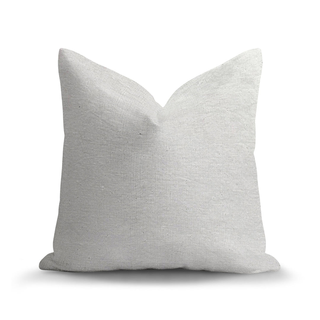 Solid Plain Corduroy Throw Pillow - Luna Ivory