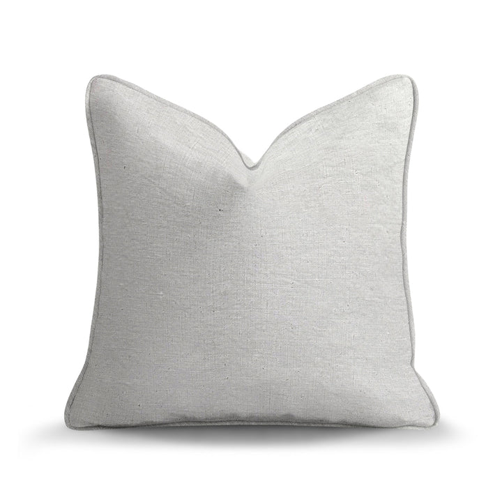 Solid Plain Corduroy Throw Pillow - Luna Ivory