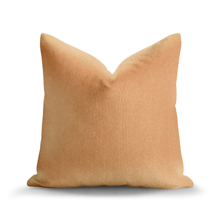 Solid Plain Corduroy Throw Pillow - Regale Alba