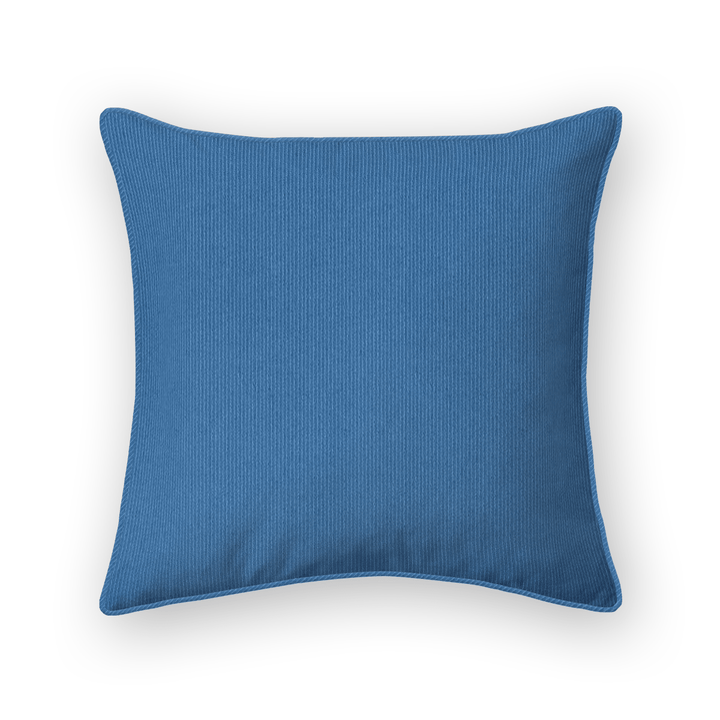 Solid Plain Corduroy Throw Pillow - Regale Azzurra