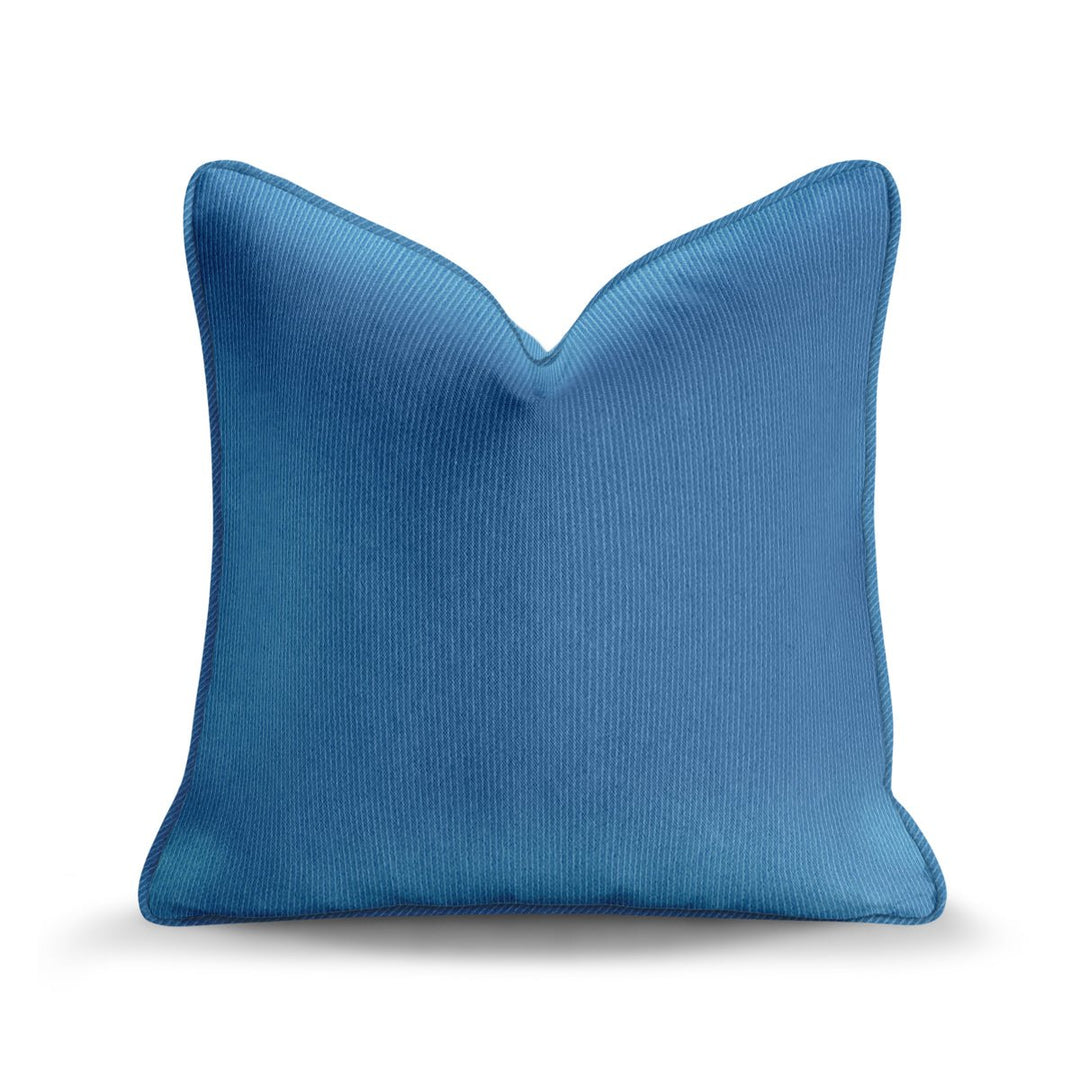 Solid Plain Corduroy Throw Pillow - Regale Azzurra