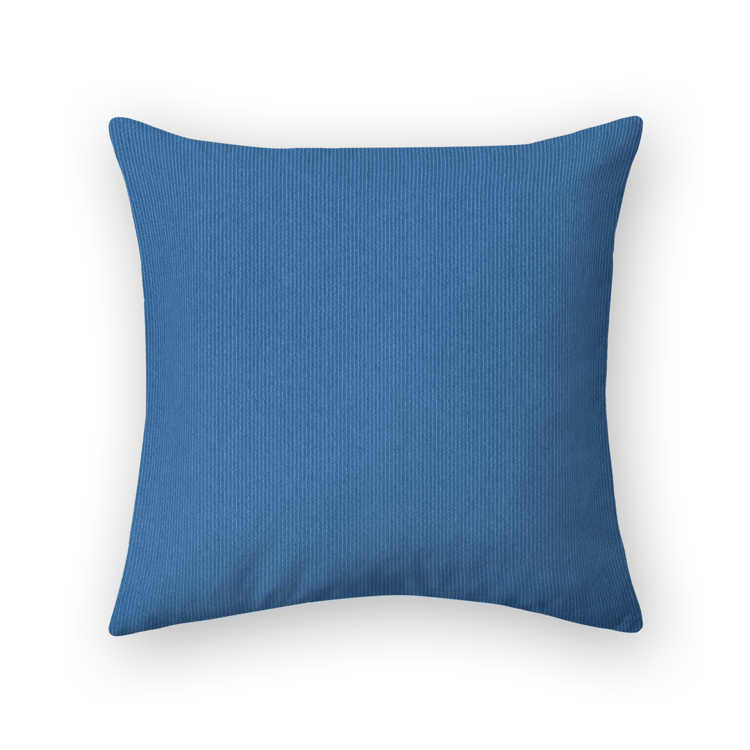 Solid Plain Corduroy Throw Pillow - Regale Azzurra