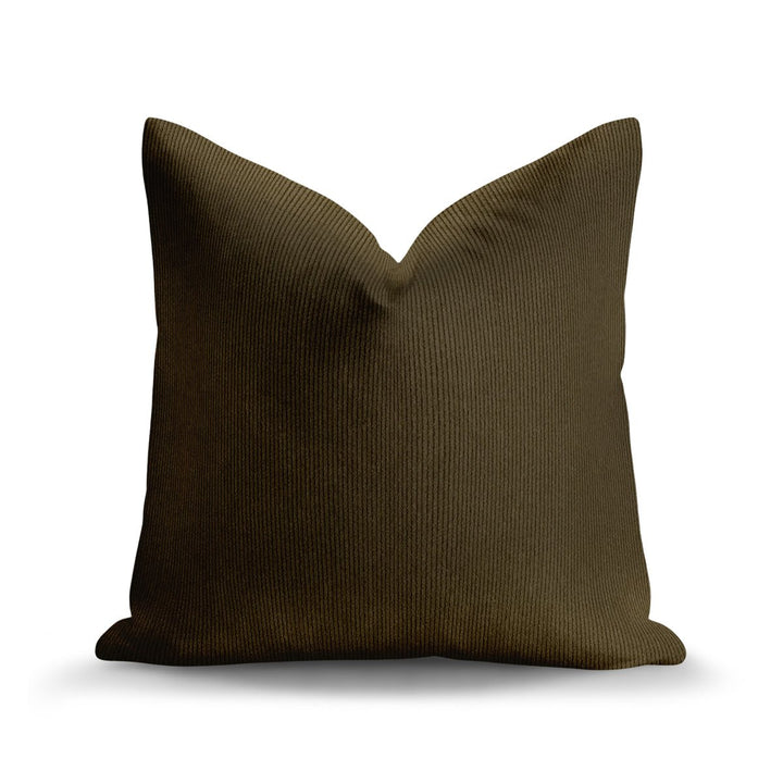 Solid Plain Corduroy Throw Pillow - Regale Bruno