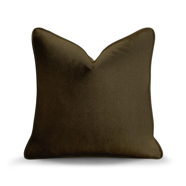 Solid Plain Corduroy Throw Pillow - Regale Bruno