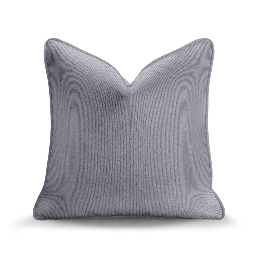 Solid Plain Corduroy Throw Pillow - Regale Celeste