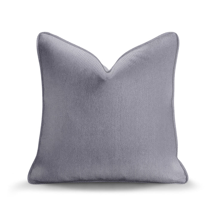 Solid Plain Corduroy Throw Pillow - Regale Celeste