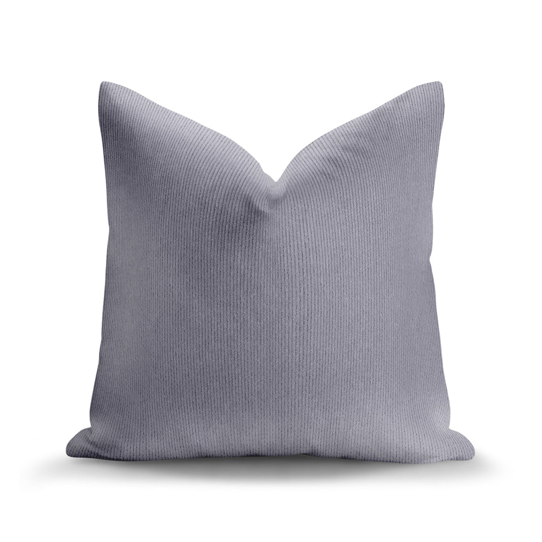 Solid Plain Corduroy Throw Pillow - Regale Celeste