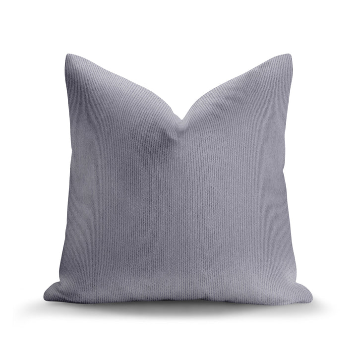 Solid Plain Corduroy Throw Pillow - Regale Celeste