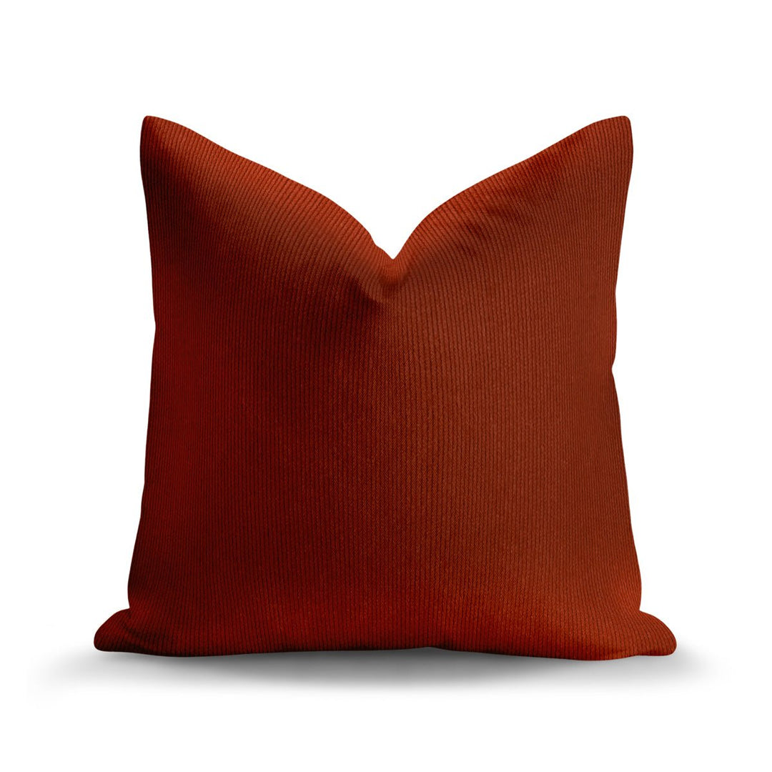 Solid Plain Corduroy Throw Pillow - Regale Creta