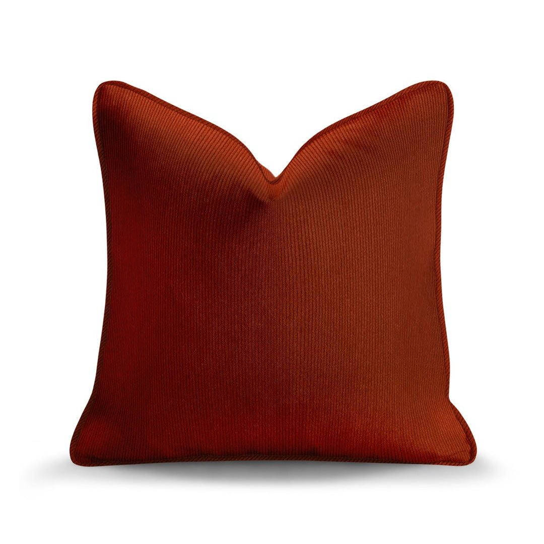 Solid Plain Corduroy Throw Pillow - Regale Creta