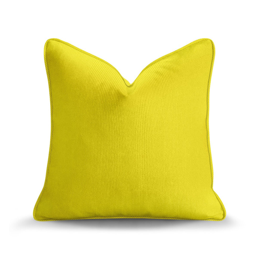 Solid Plain Corduroy Throw Pillow - Regale Fulmine