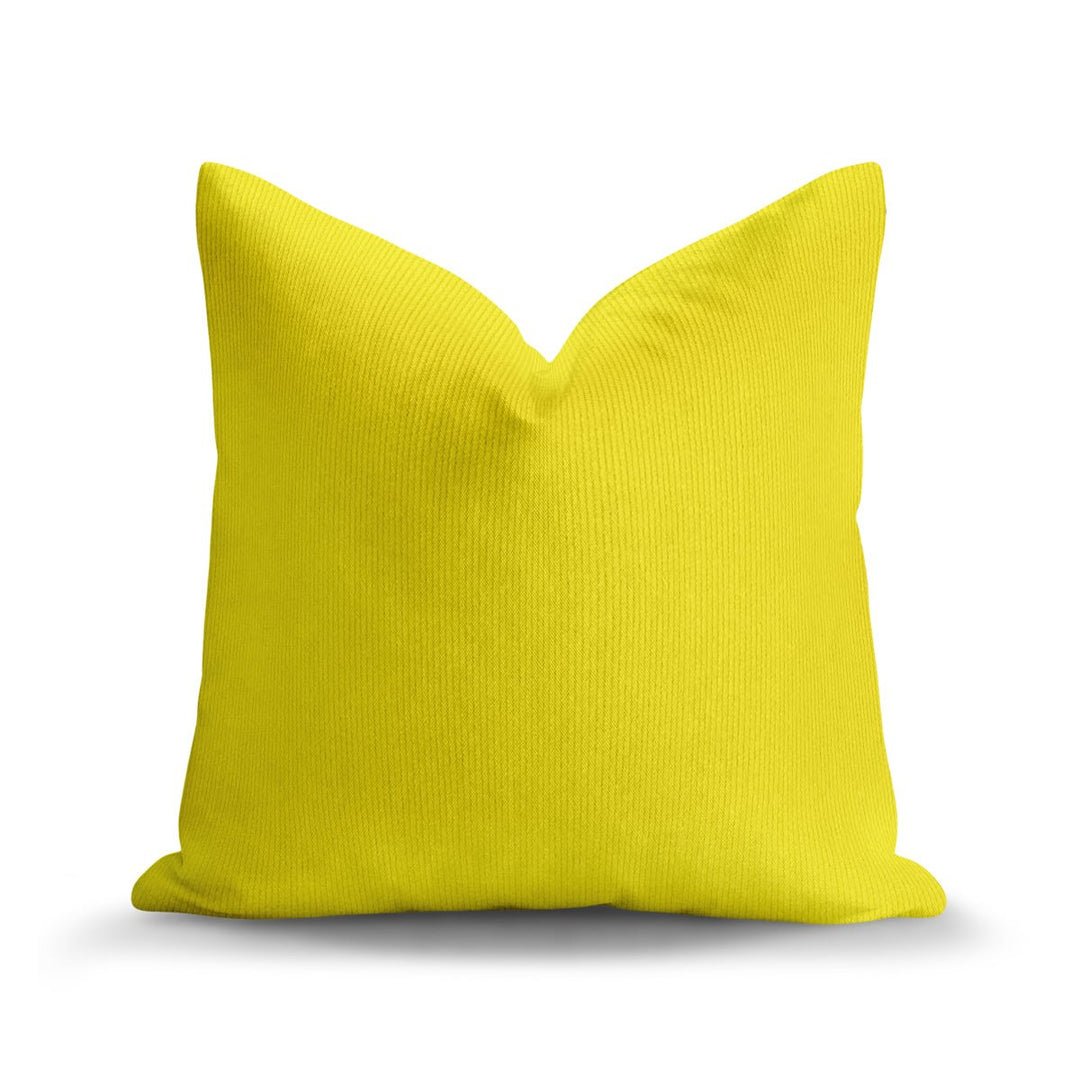 Solid Plain Corduroy Throw Pillow - Regale Fulmine