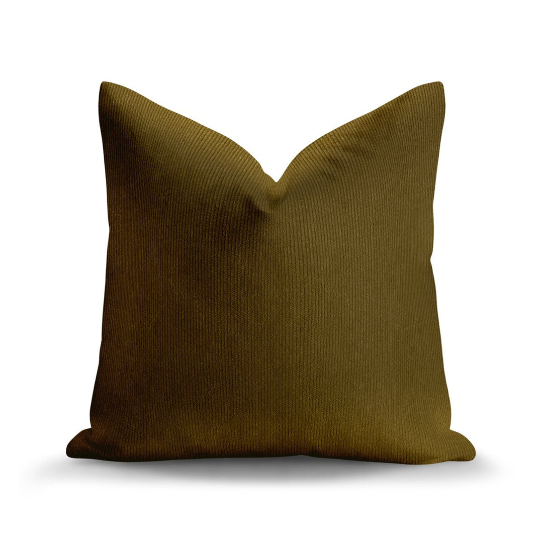 Solid Plain Corduroy Throw Pillow - Regale Selva
