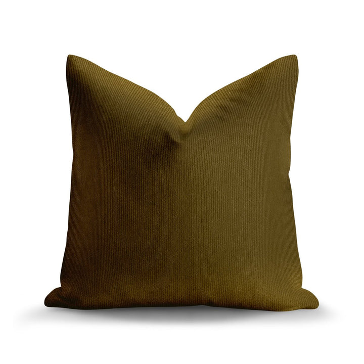 Solid Plain Corduroy Throw Pillow - Regale Selva