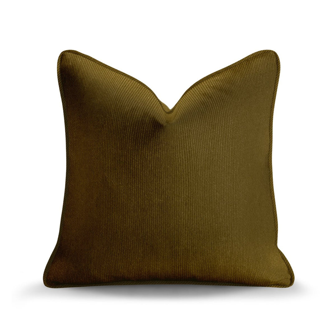 Solid Plain Corduroy Throw Pillow - Regale Selva