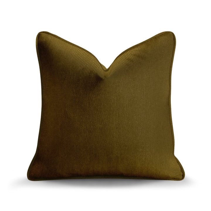Solid Plain Corduroy Throw Pillow - Regale Selva