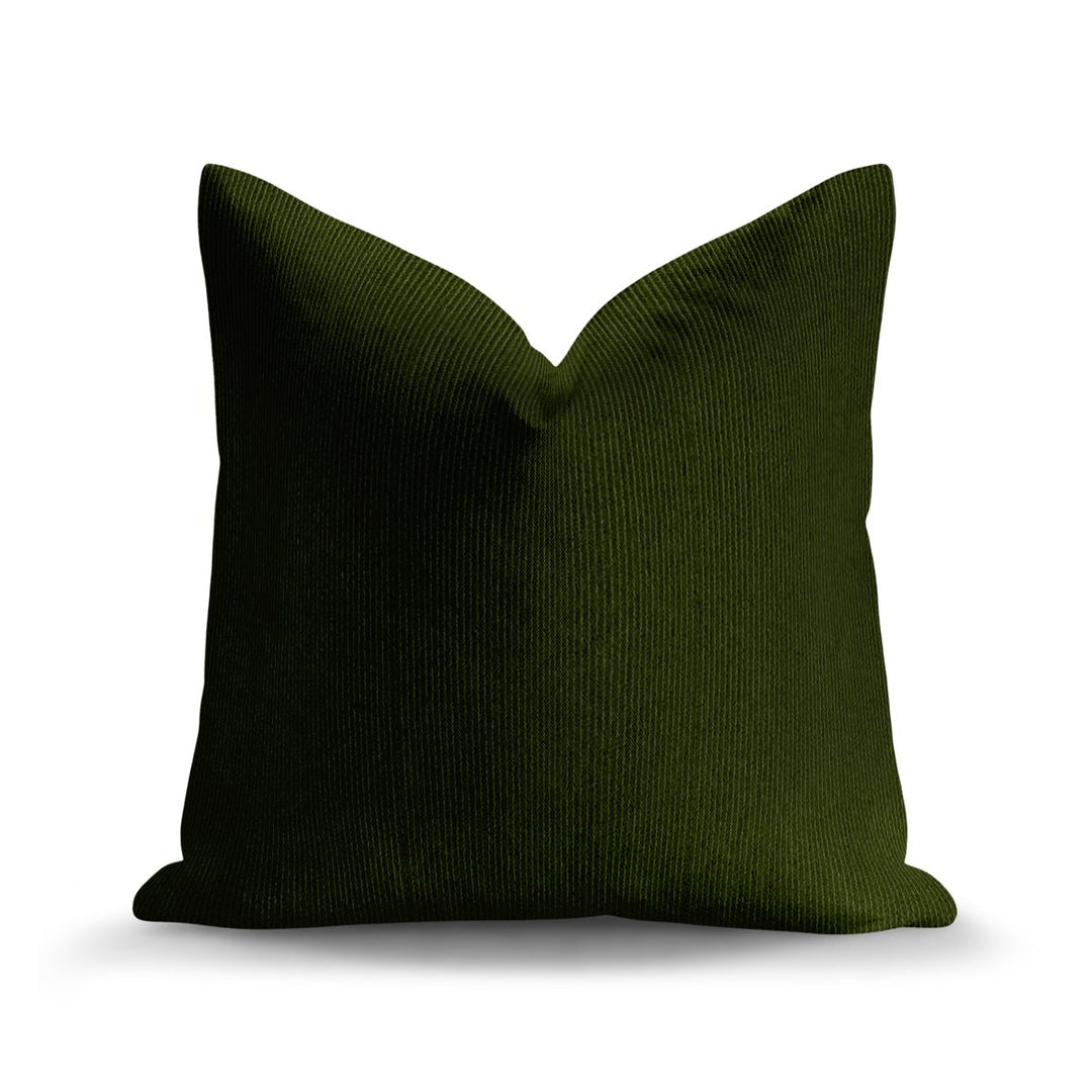 Solid Plain Corduroy Throw Pillow - Regale Verdea