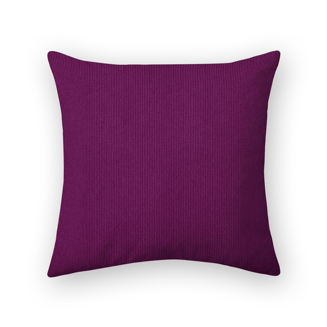 Solid Plain Corduroy Throw Pillow - Regale Viola