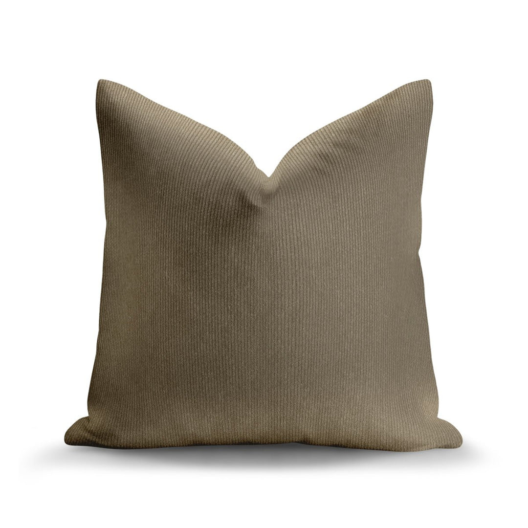 Solid Plain Curduroy Throw Pillow - Regale Tortora