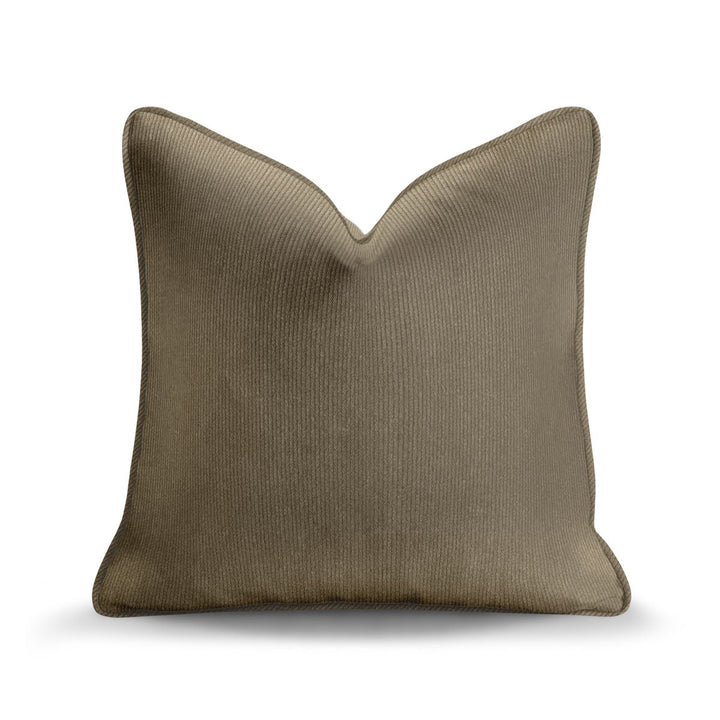 Solid Plain Curduroy Throw Pillow - Regale Tortora