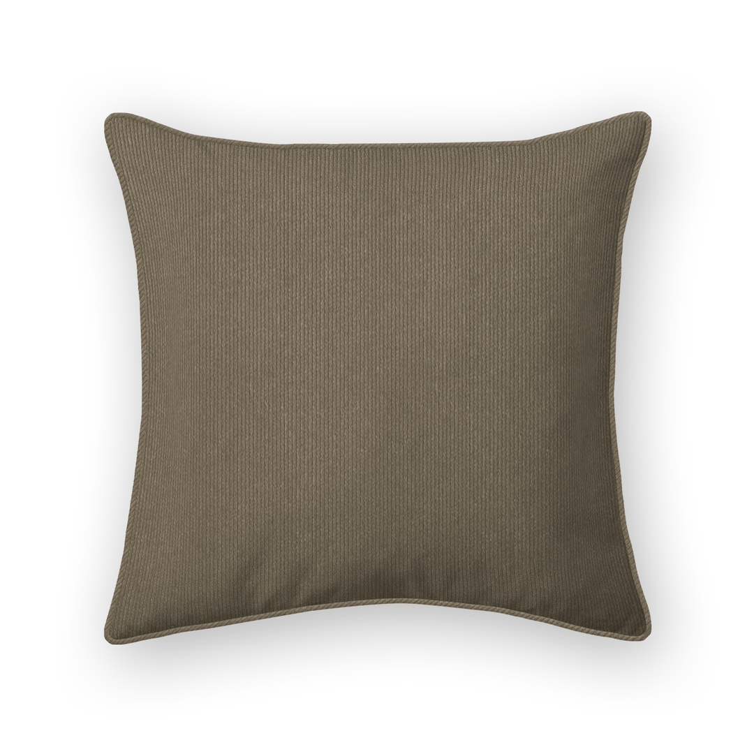 Solid Plain Curduroy Throw Pillow - Regale Tortora