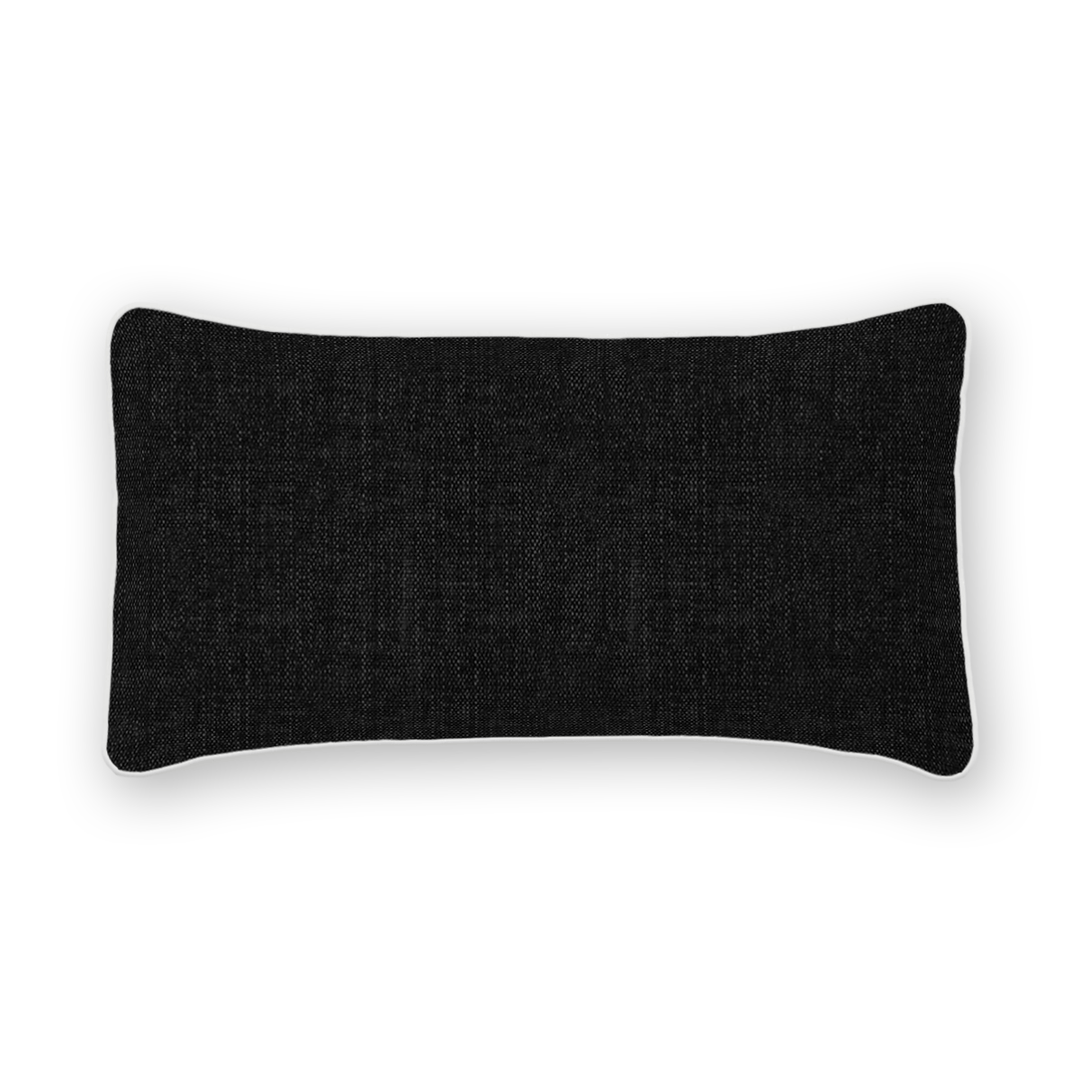 Solid Tweed Lumbar Pillow