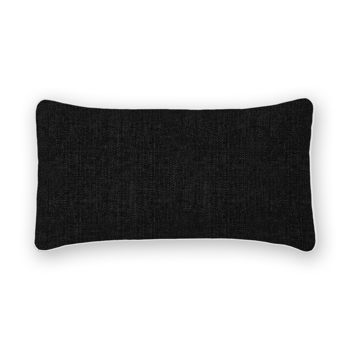 Solid Tweed Lumbar Pillow