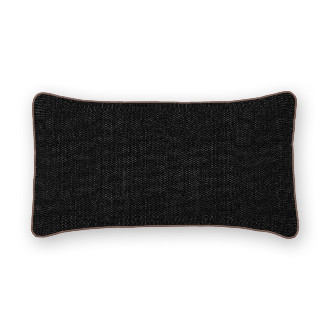 Solid Tweed Lumbar Pillow