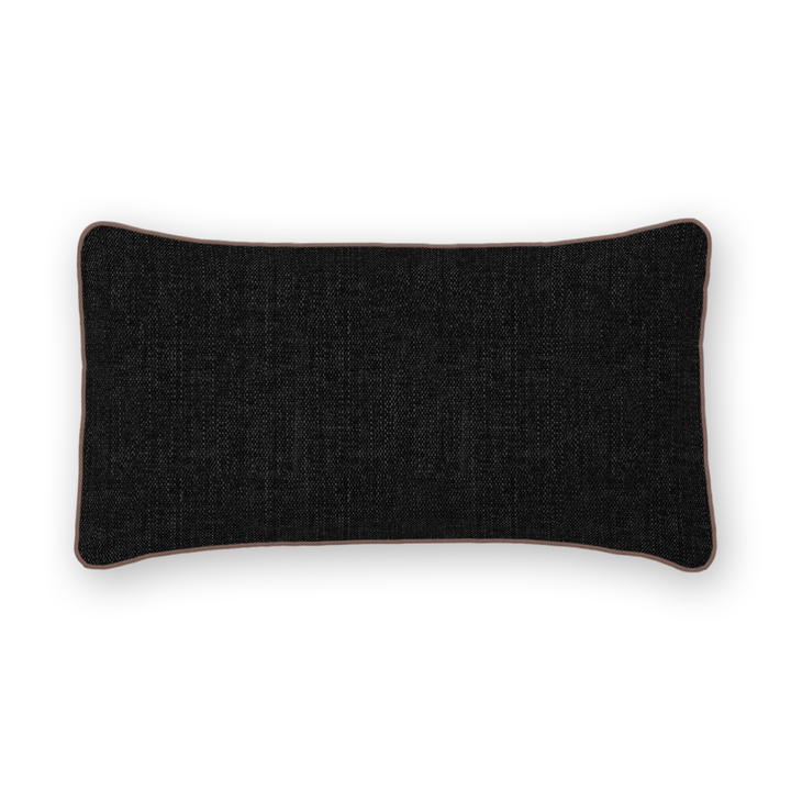 Solid Tweed Lumbar Pillow