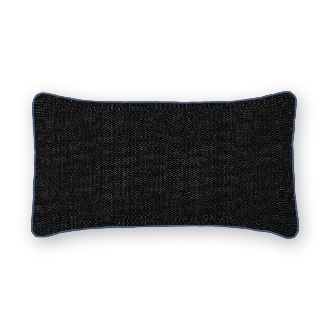 Solid Tweed Lumbar Pillow