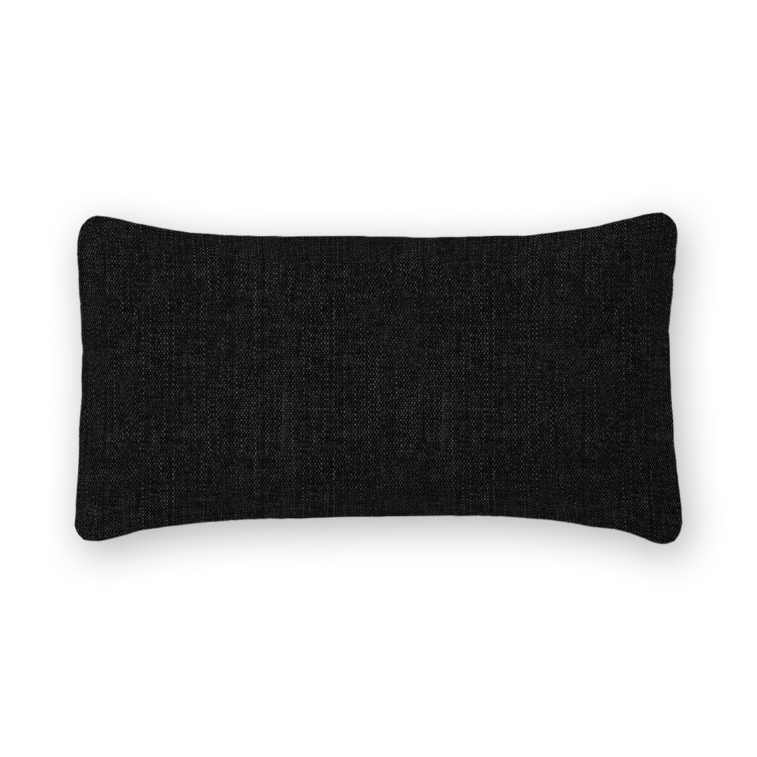 Solid Tweed Lumbar Pillow