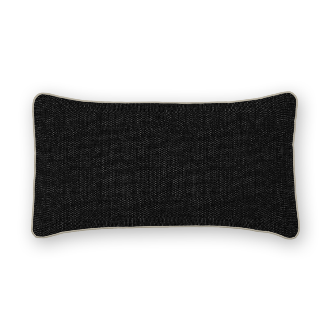 Solid Tweed Lumbar Pillow