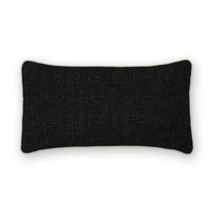 Solid Tweed Lumbar Pillow