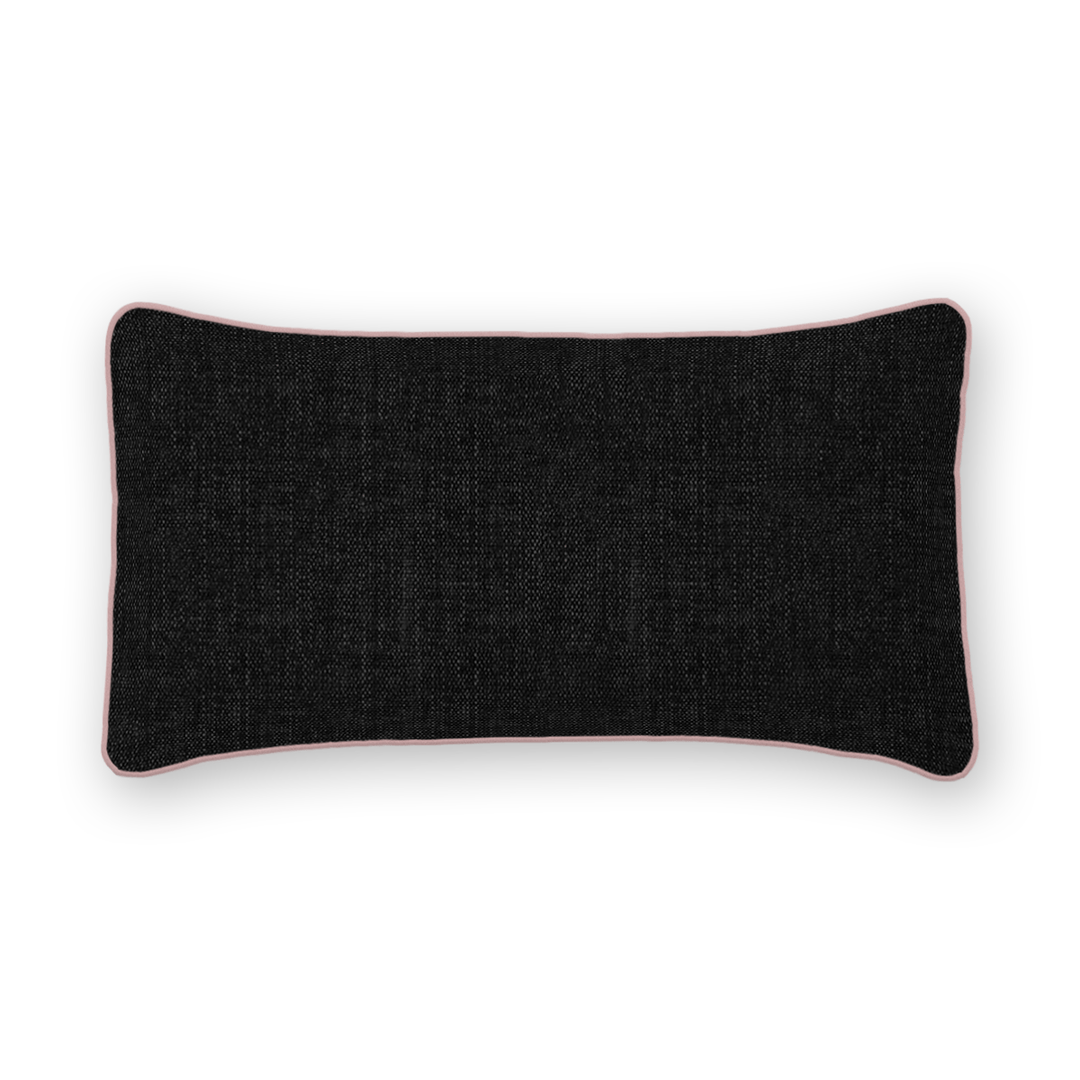 Solid Tweed Lumbar Pillow