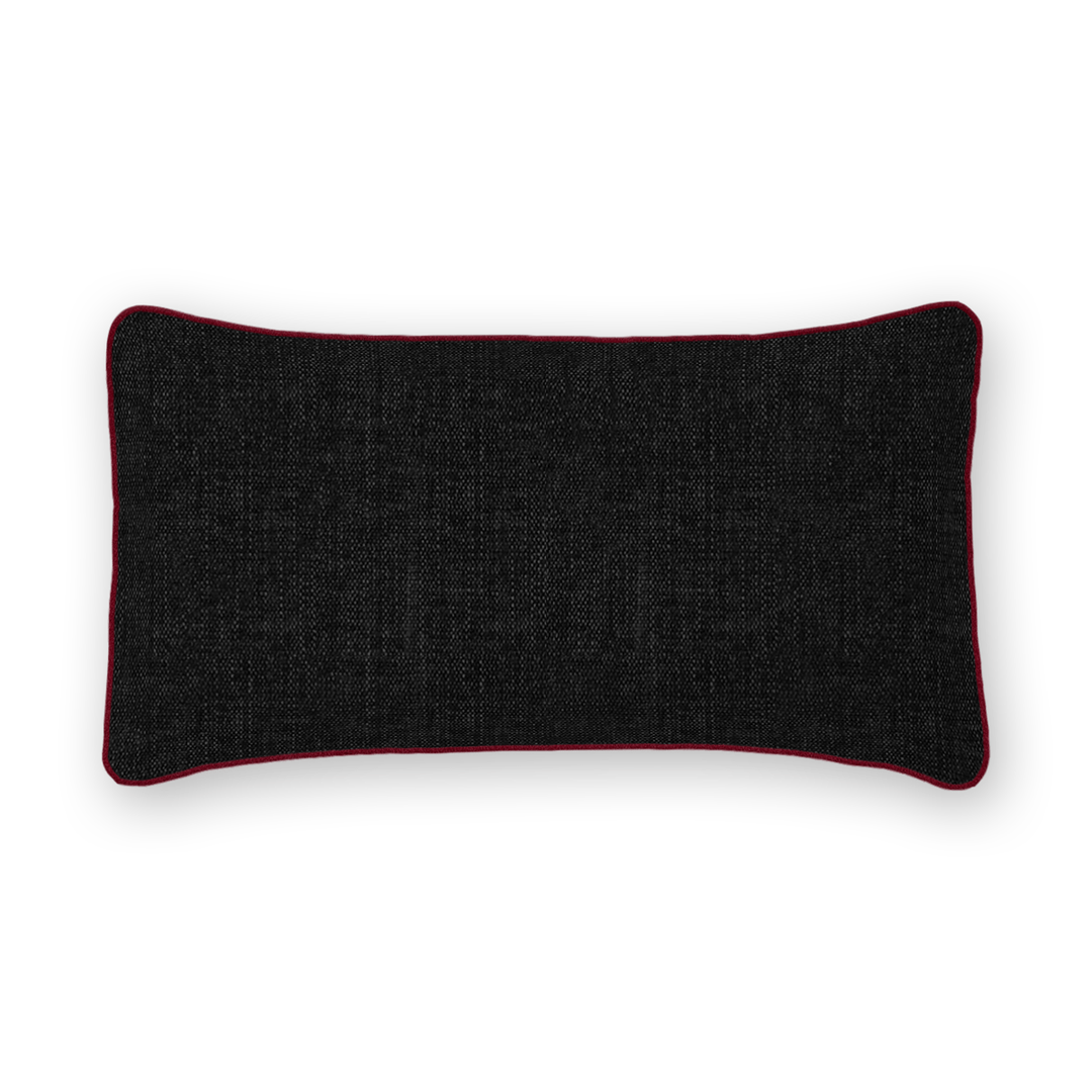 Solid Tweed Lumbar Pillow