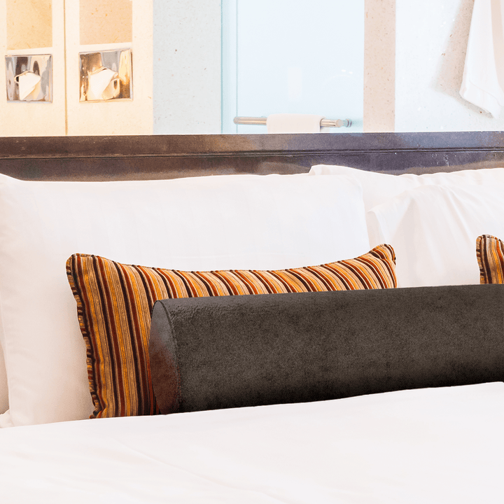 Solid Velvet Bolster Pillow