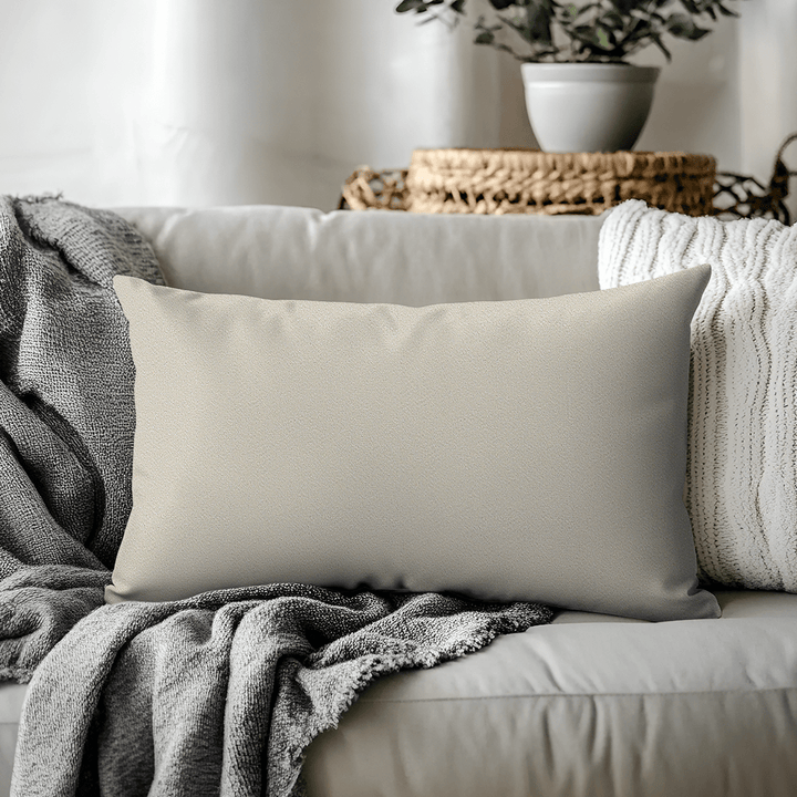 Solid Velvet Lumbar Pillow
