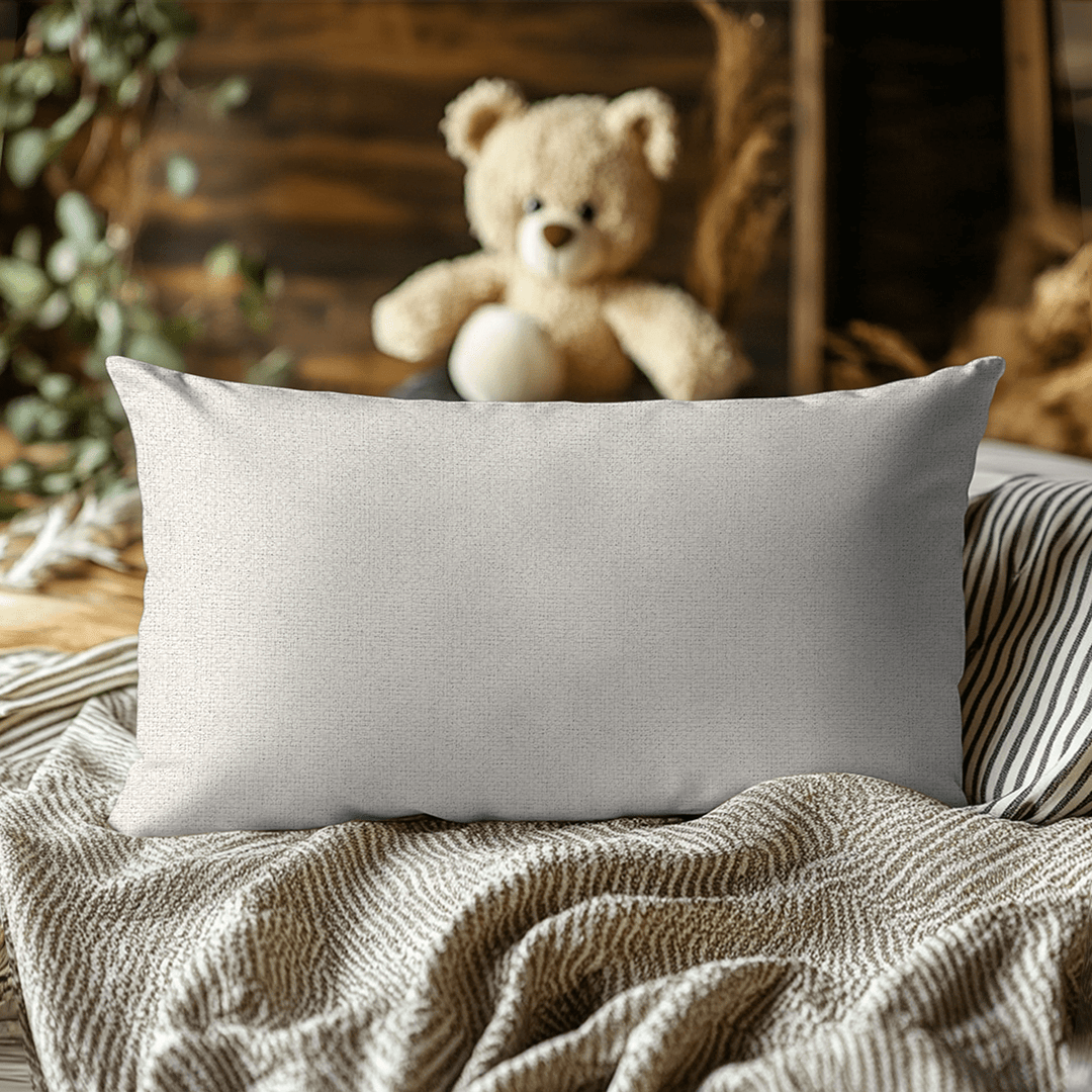 Solid Woven Lumbar Pillow