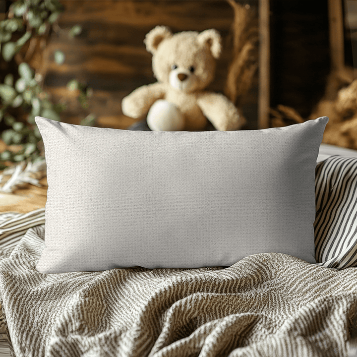 Solid Woven Lumbar Pillow