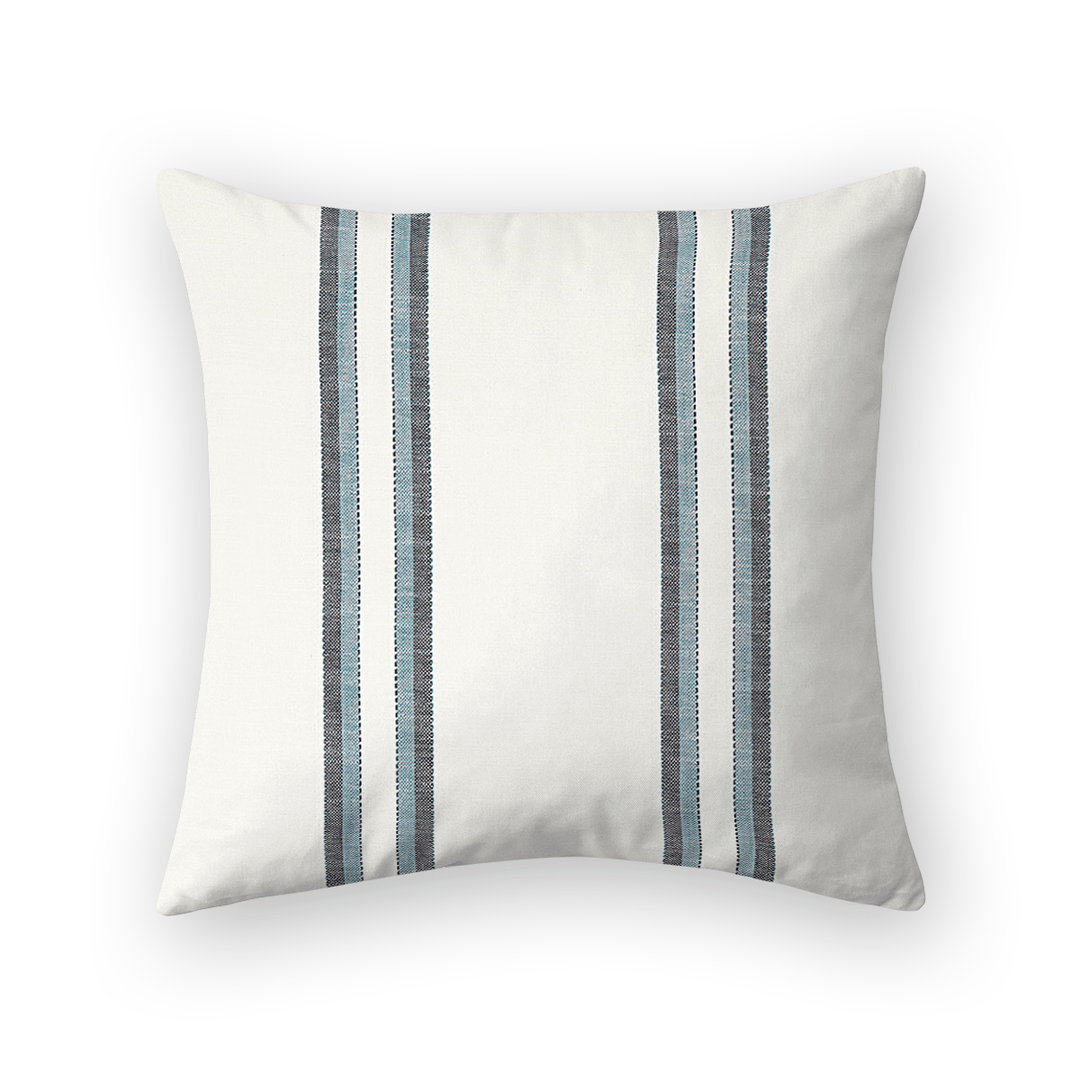 Stripe Printed Fabric Throw Pillow