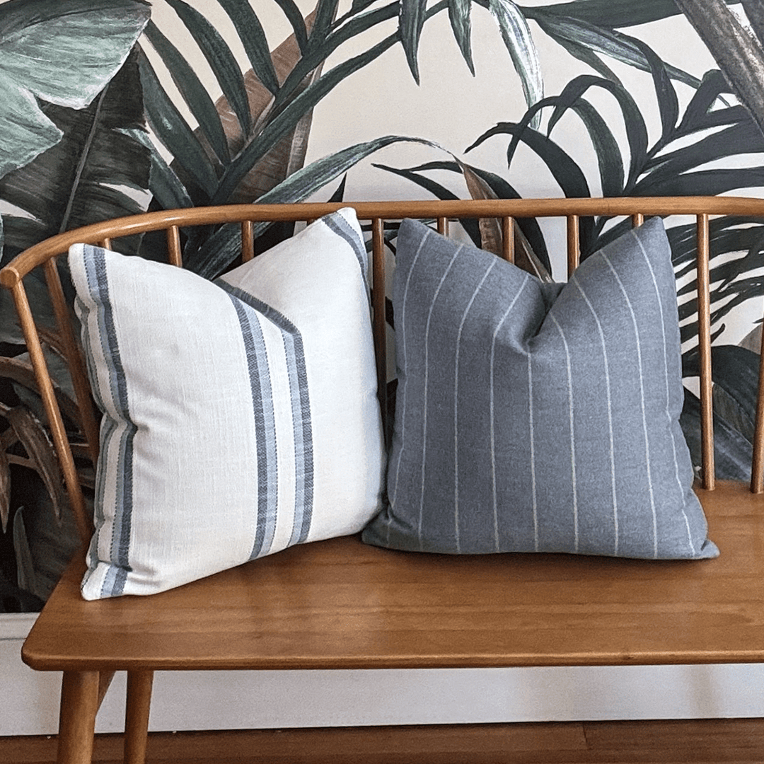 Stripe Printed Fabric Throw Pillow