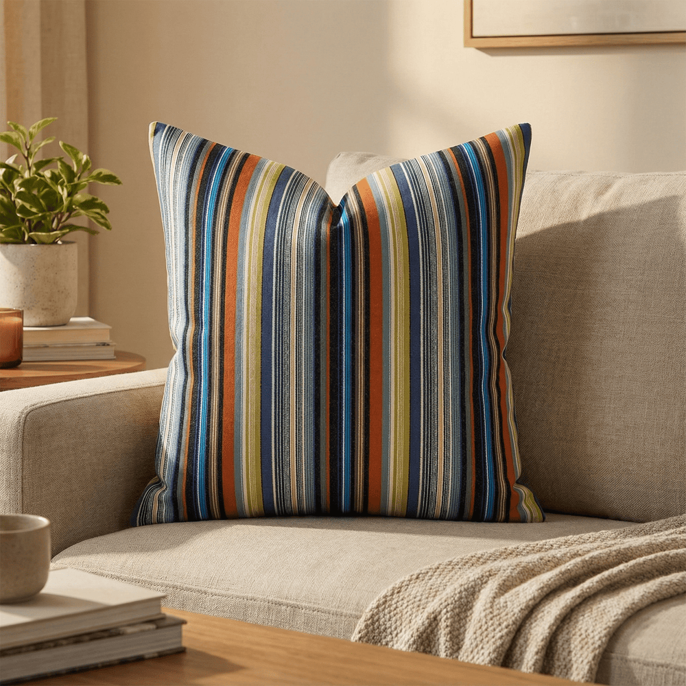 Stripe Wool Throw Pillow