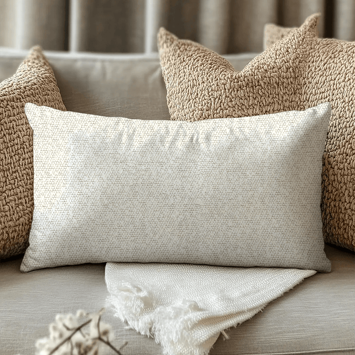 Textured Boucle Lumbar Pillow