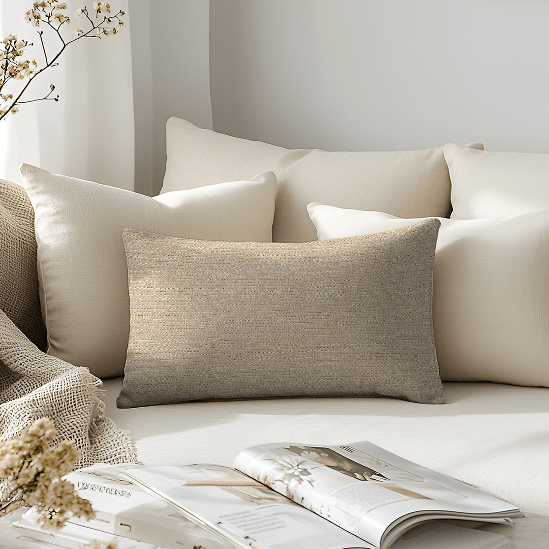 Textured Chenille Lumbar Pillow