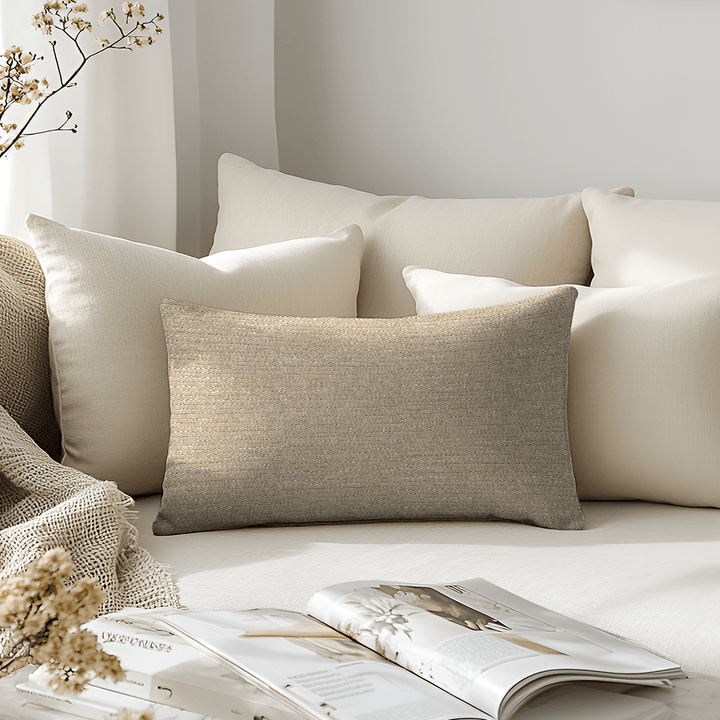 Textured Chenille Lumbar Pillow