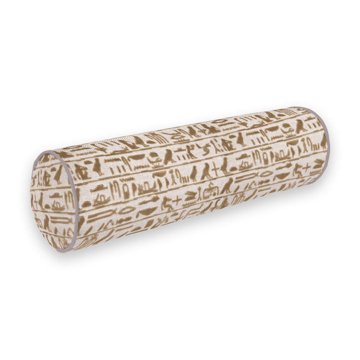 Textured Cut Velvet Bolster Pillow