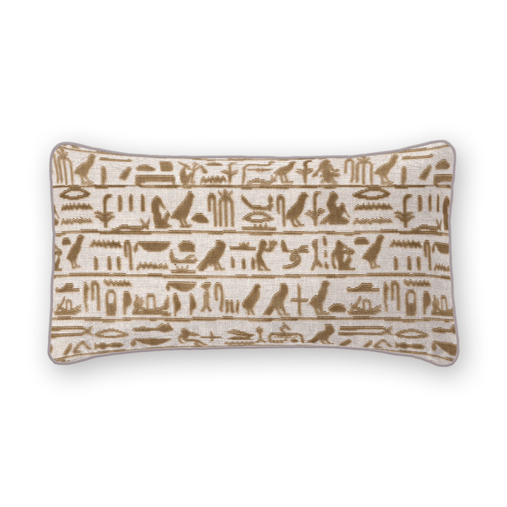 Textured Cut Velvet Lumbar Pillow