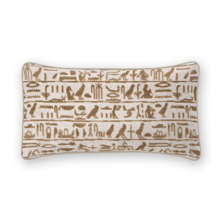 Textured Cut Velvet Lumbar Pillow