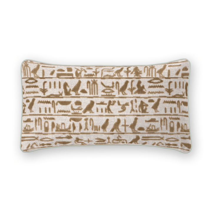 Textured Cut Velvet Lumbar Pillow